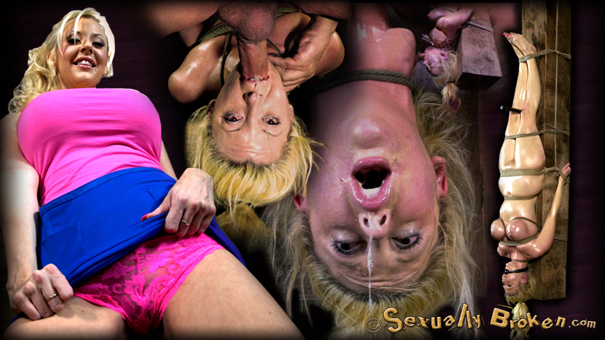 Ultimate Throat Boarding: Courtney Taylor Bound to a 300 Lb 10 X10 and Suspended!